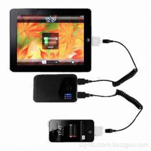 5,000mAh Power Bank with Dual 1/1A Output, Can Charge iPad/iPhone/iPod, Google Android Smartphones
